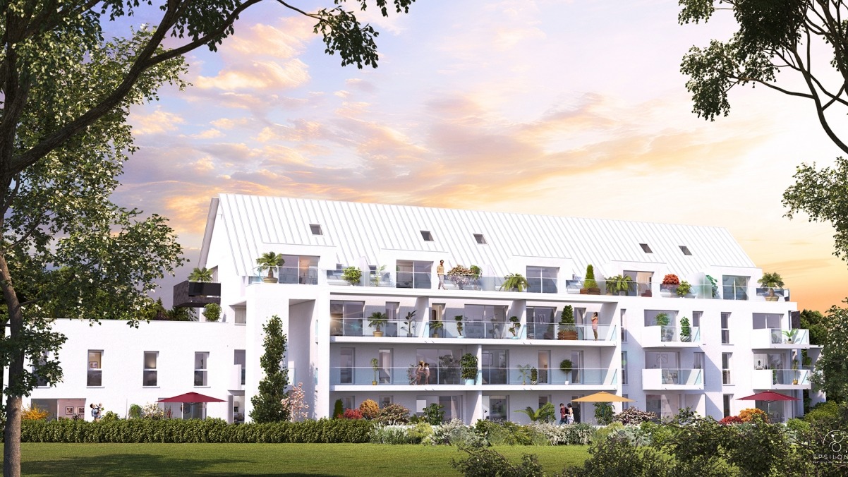 Appartement T4 Duplex avec terrasse et jardin L'Hermitage