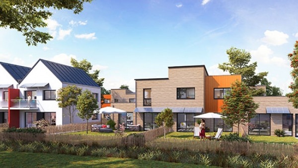 Maisons et appartements neufs Eco hameau Les Pommiers à Montreuil-le-Gast
